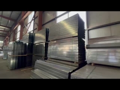 Tela de cable de acero de plata montada en la pared de trabajo pesado Altura personalizable