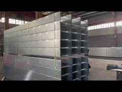 Escalera de plata tipo bandeja de cable dobla cruzadas para resistencia a la corrosión y resistencia al fuego