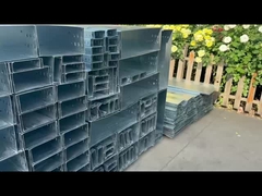 bandeja de cable de acero personalizada con acabado galvanizado en caliente y capacidad de carga pesada