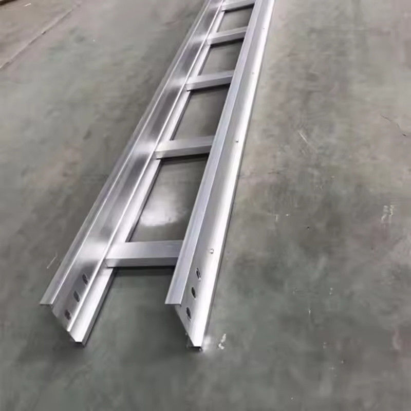 Sistema de bandeja de cable tipo escalera de acero galvanizado de trabajo pesado con capacidad de carga de 200 kg