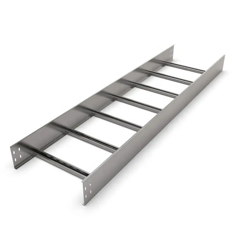 Cable de plata galvanizado personalizado / Cable de la escalera de la bandeja resistente al fuego y al clima con curvas