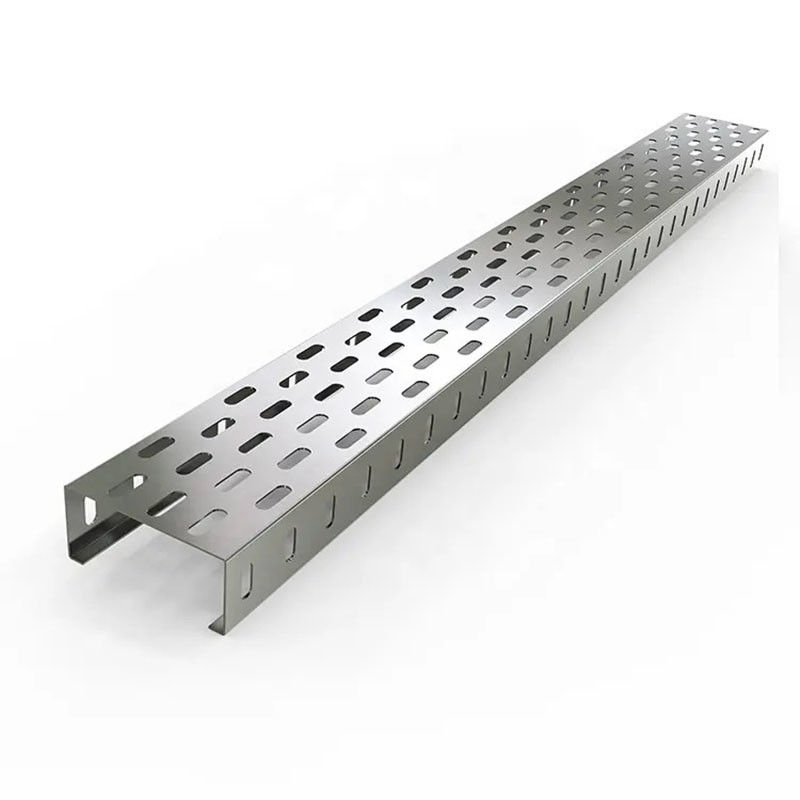 Extrusión de plata de acero galvanizado de cable de bandeja de resistencia máxima a la corrosión para aplicaciones personalizadas
