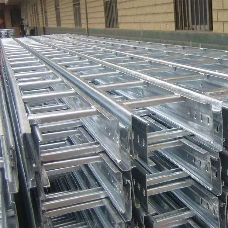 Tipo de tray de cable de escalera de acero a prueba de fuego a prueba de intemperie ISO9001 Certificado