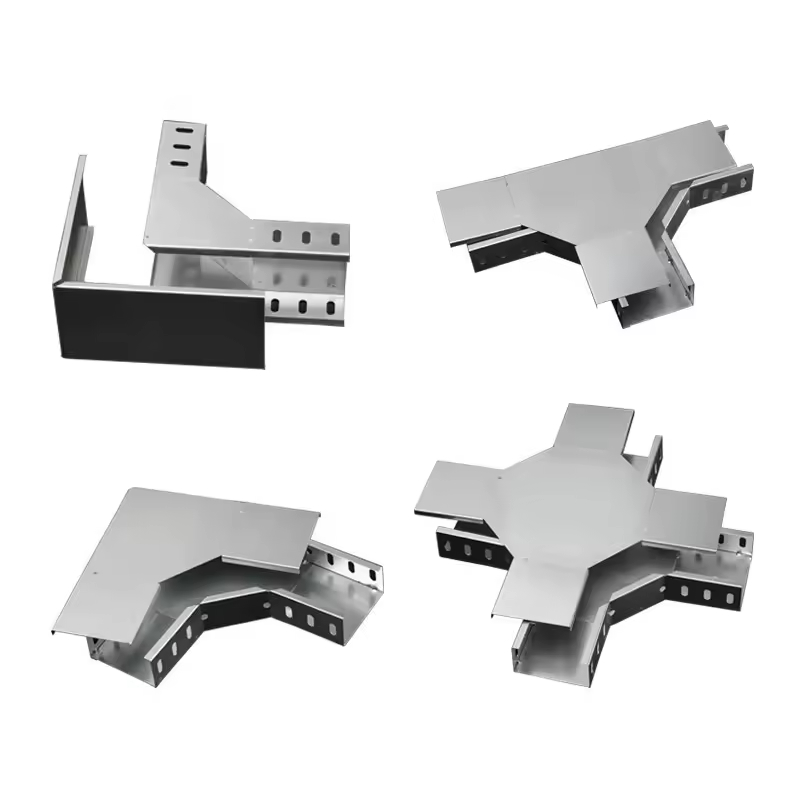 Tablero de cable galvanizado certificado ISO9001 con fondo sólido y perforado y rodamiento alto para una gestión segura del cable