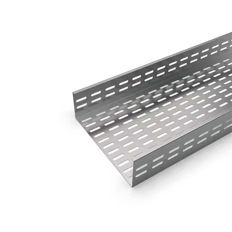 Bandeja de cable de acero galvanizado con certificación ISO9001 para uso industrial y comercial con construcción de aleación de aluminio