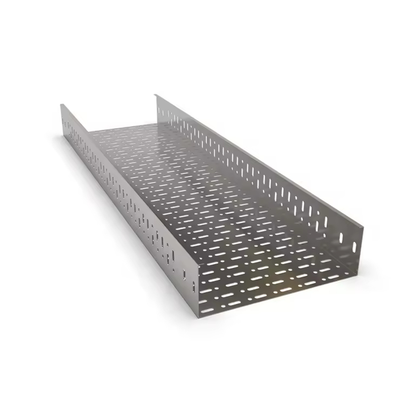 Bandeja de cable de acero galvanizado con certificación ISO9001 para uso industrial y comercial con construcción de aleación de aluminio